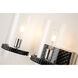 Mazant 3 Light 28 inch MB+PC Bath Light Wall Light